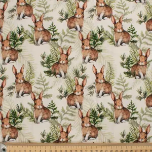 Animal Series Hair Hare Cotton Prints