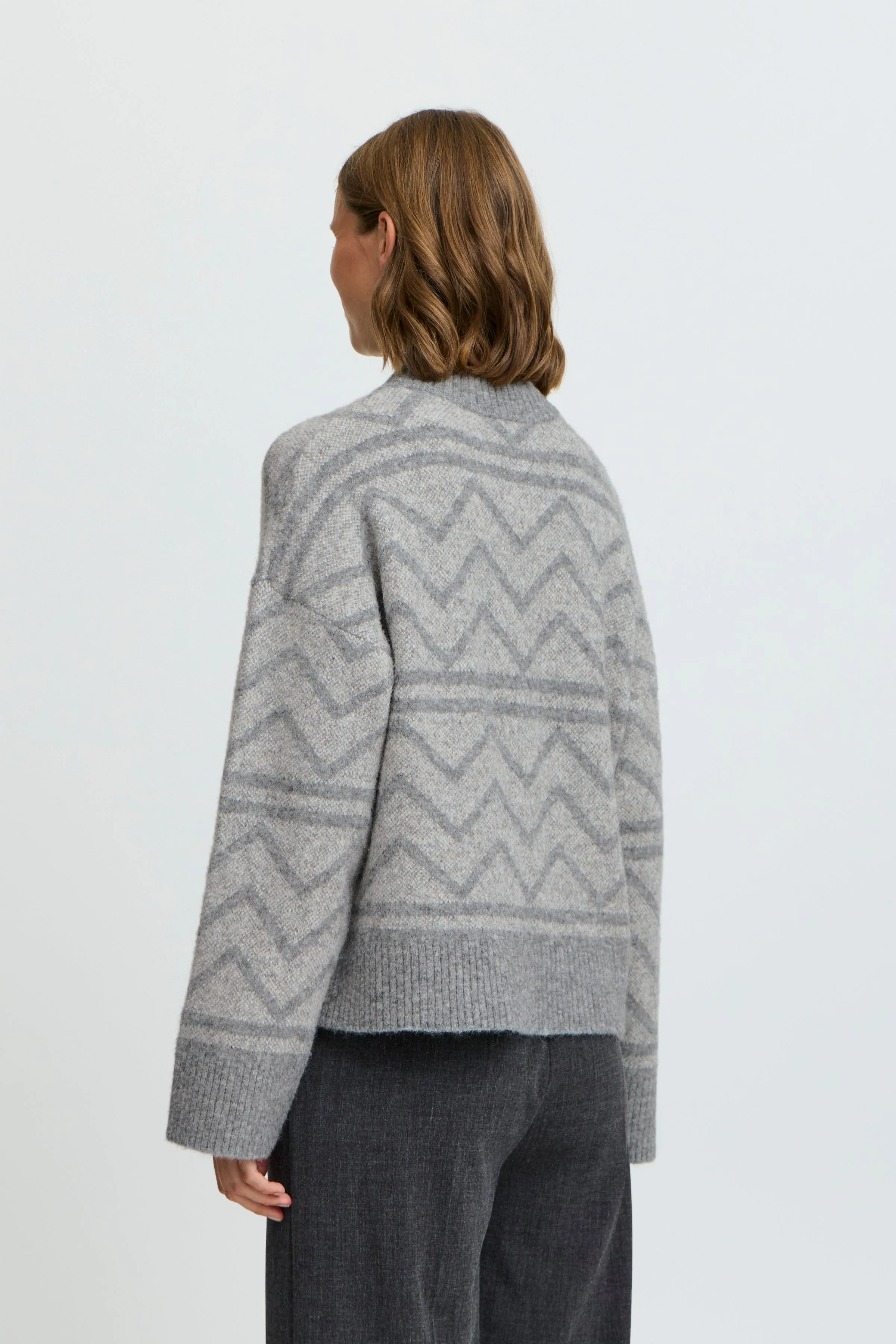 B. Young Omea Geometric Sweater