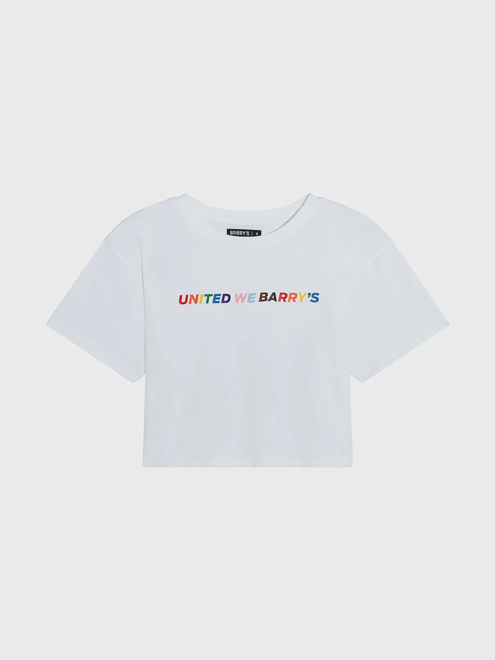 BARRY'S PRIDE CROP WHITE TEE