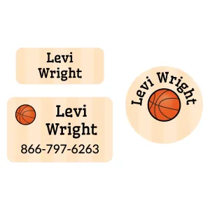 Basketball Clothing Labels Pack