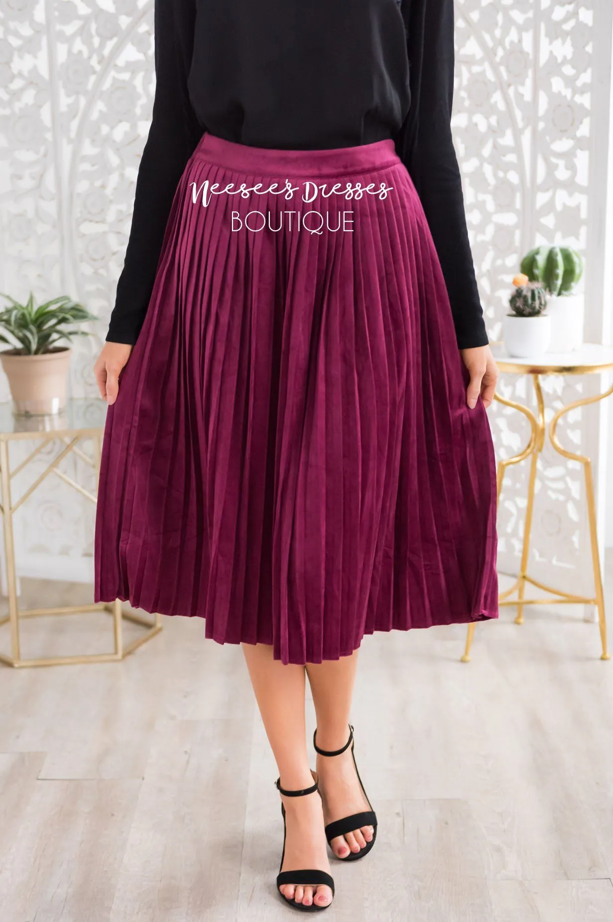 Better Together Velvet Skirt