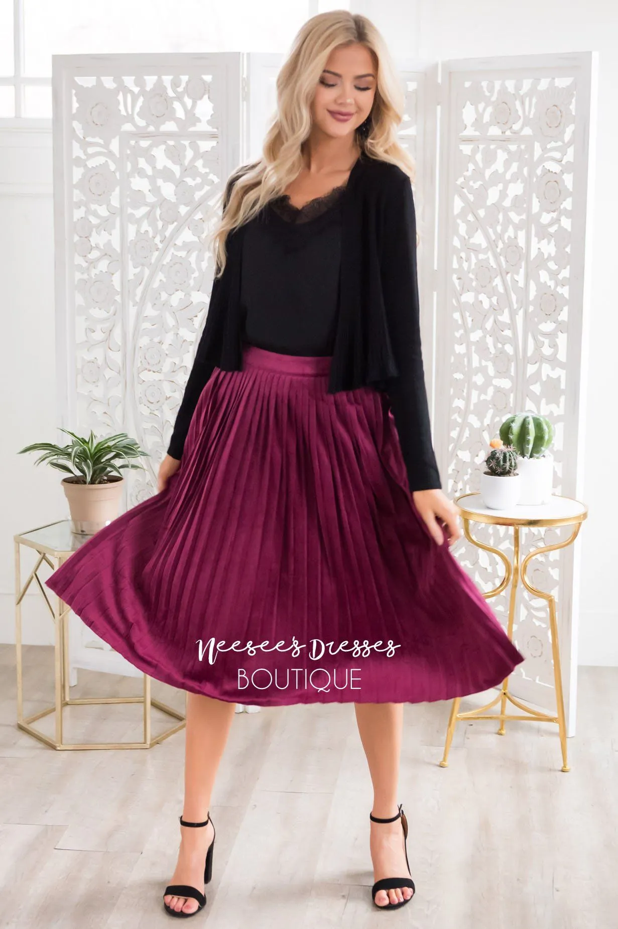 Better Together Velvet Skirt