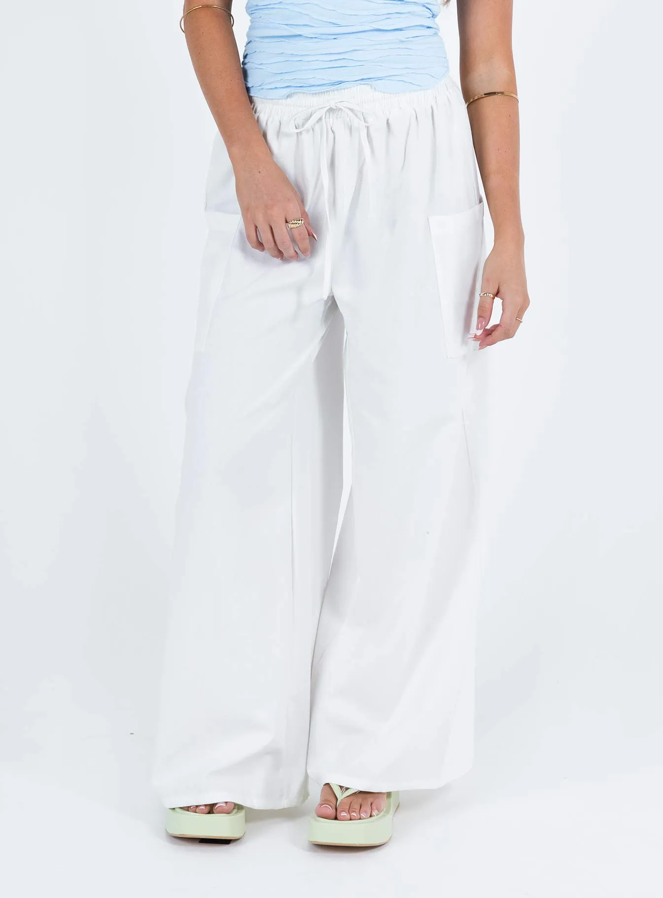 Brunie Pants White Petite