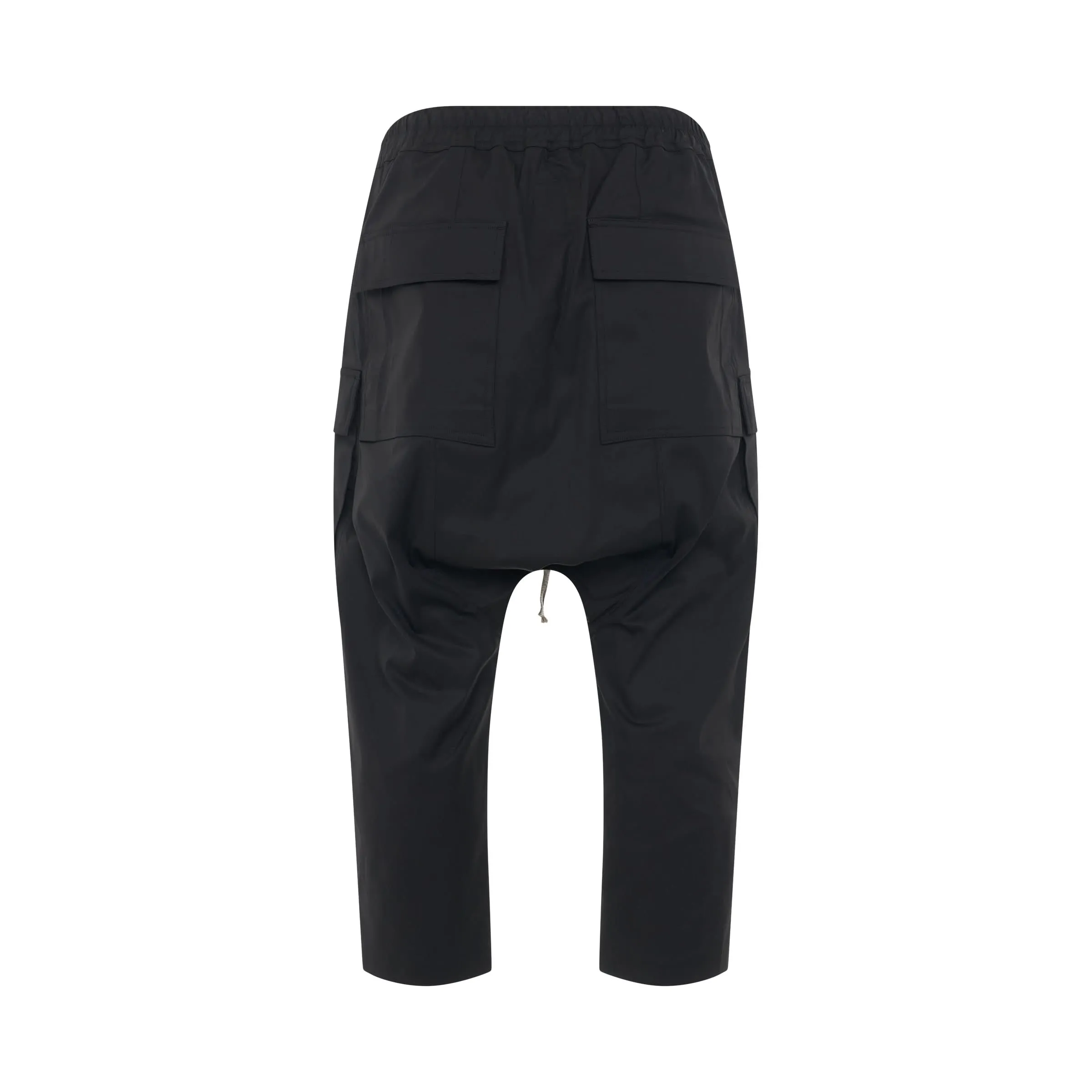 Cargo Cropped Pants in Black