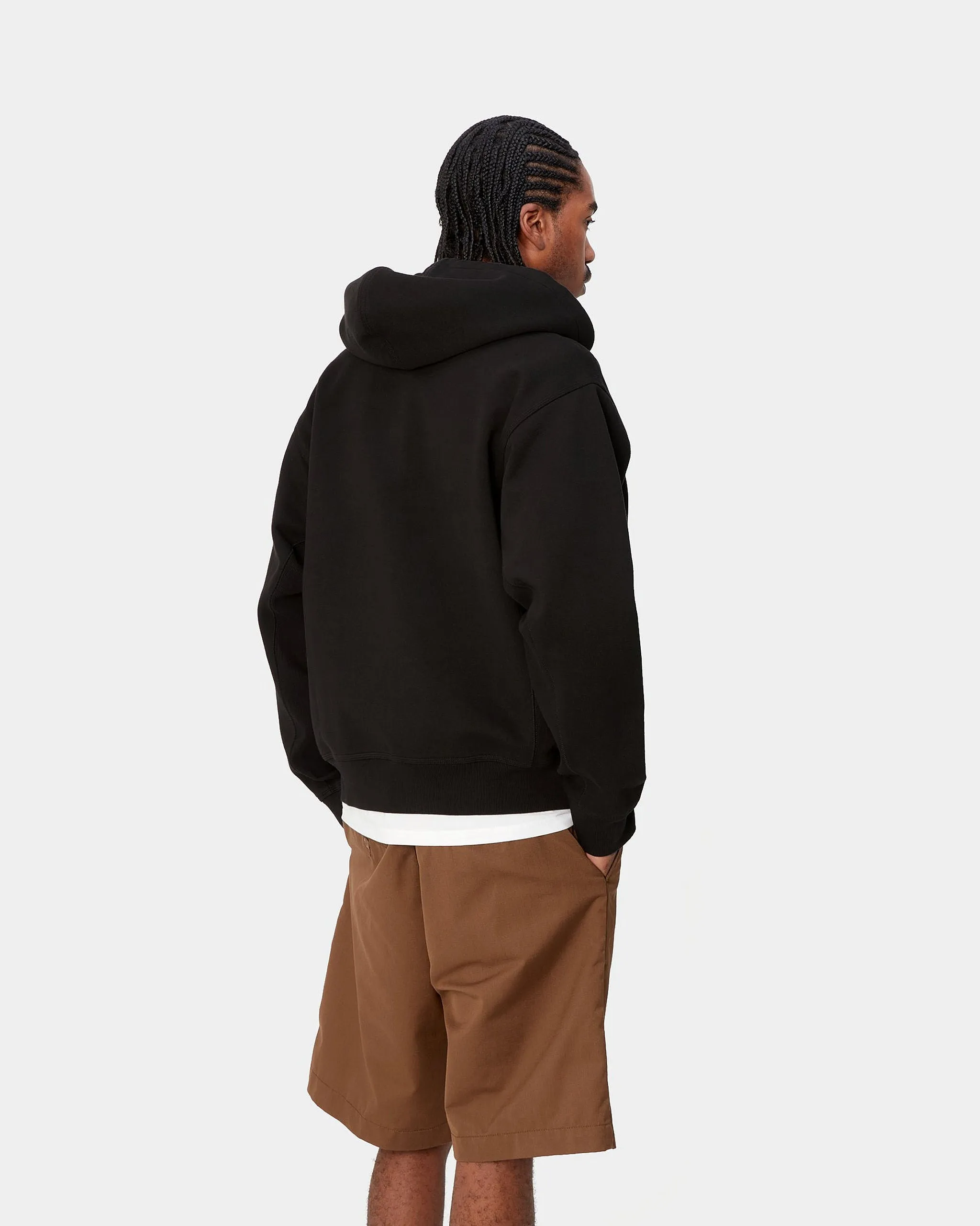 Carhartt WIP Hooded American Script Jacket - Black