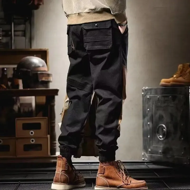 Casual Patchwork Safari Style Pants