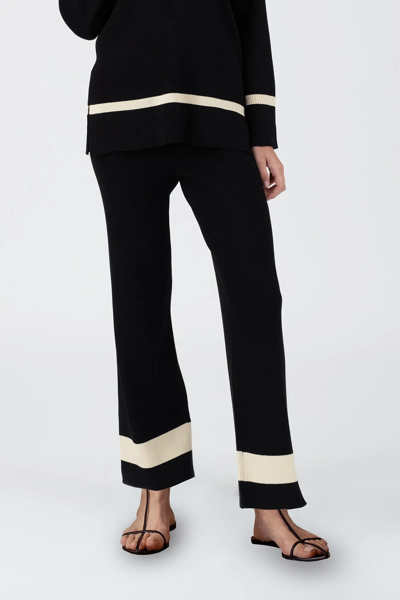 Contrast Trim Pants