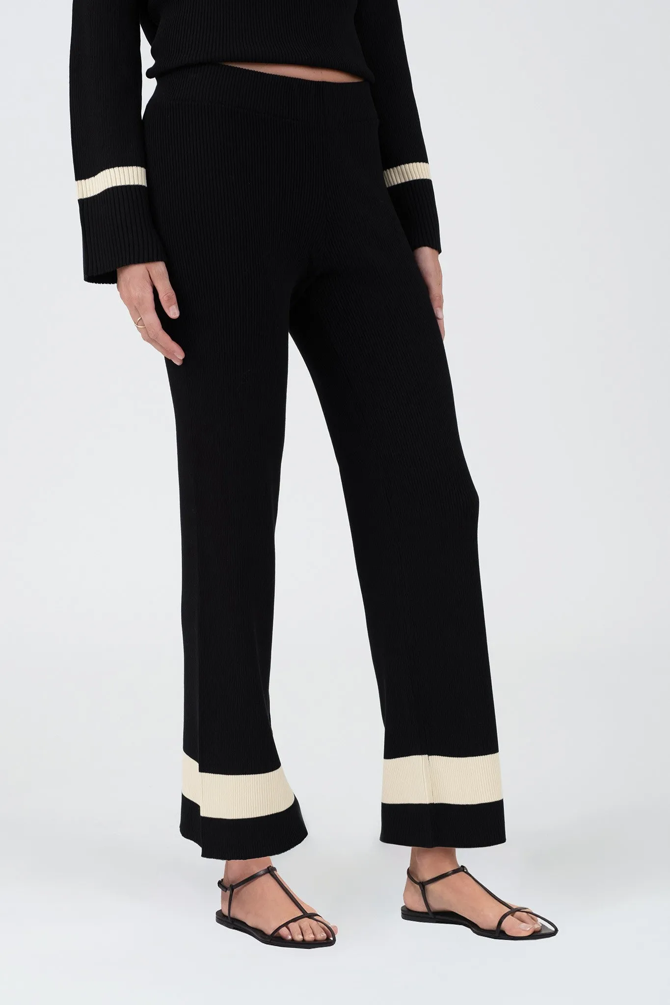 Contrast Trim Pants