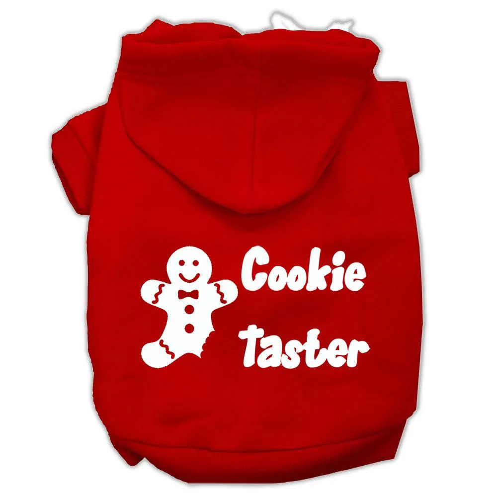 Cookie Taster Screen Print Pet Hoodies Red Size XXXL (20)