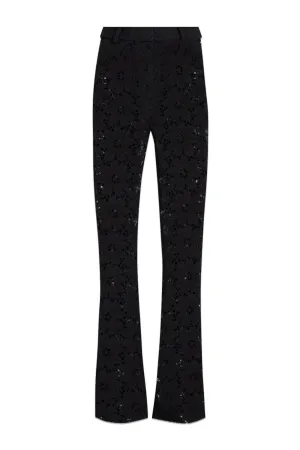 Corded-lace Straight-leg Pants