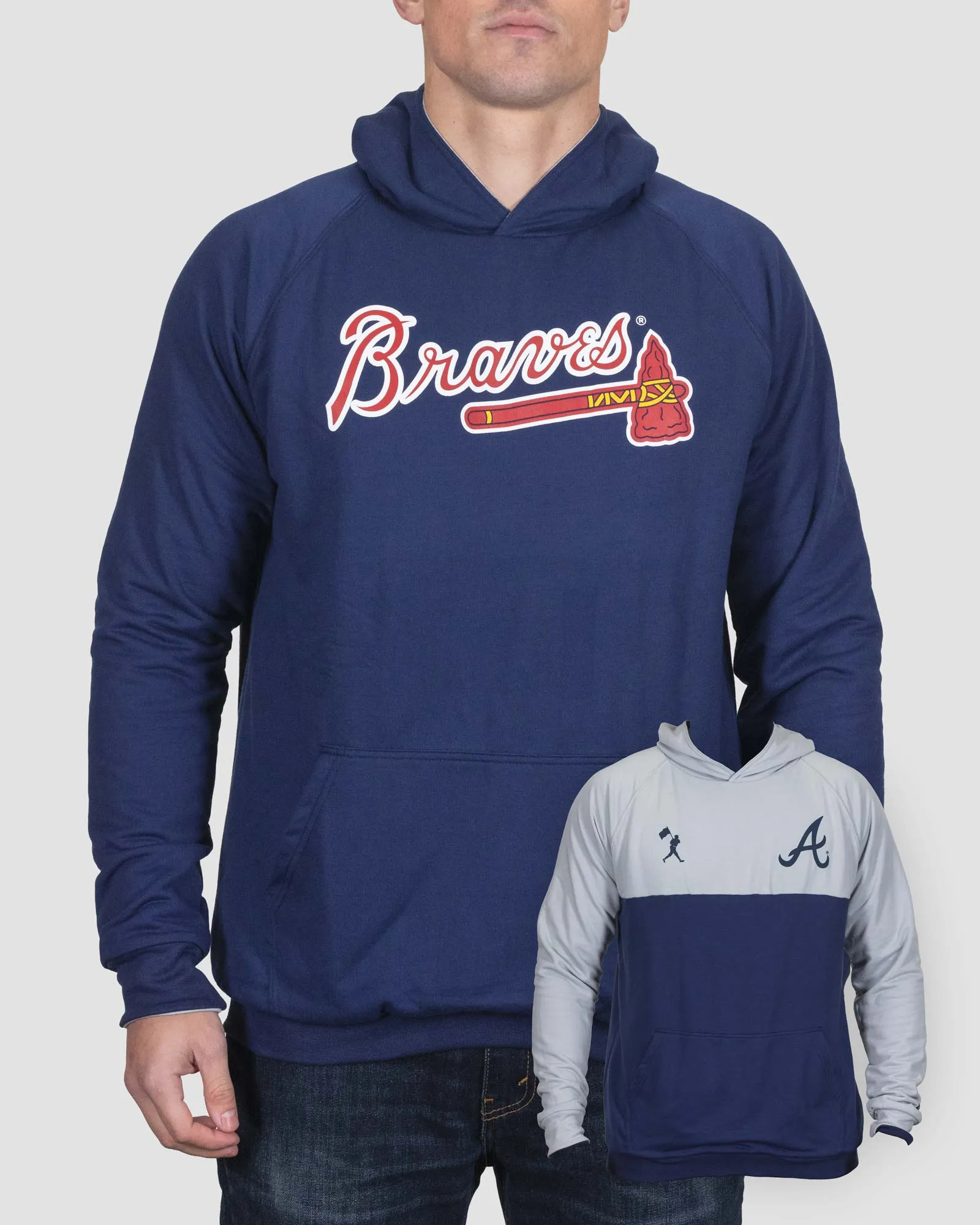 Double Play Reversible Hoodie - Atlanta Braves