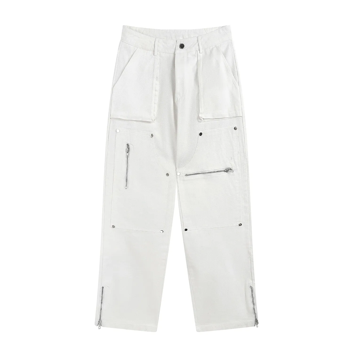 Fashionable Zipper Loose Men Pants