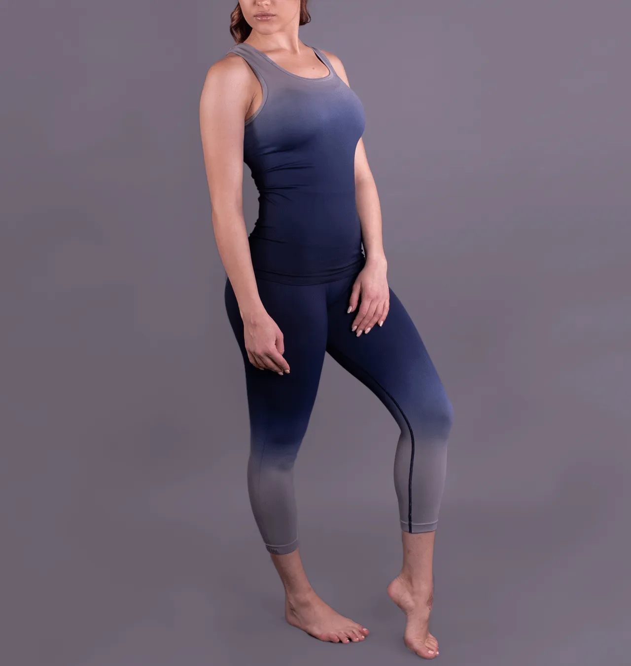 Final Sale Seamless Navy Ombre Tank