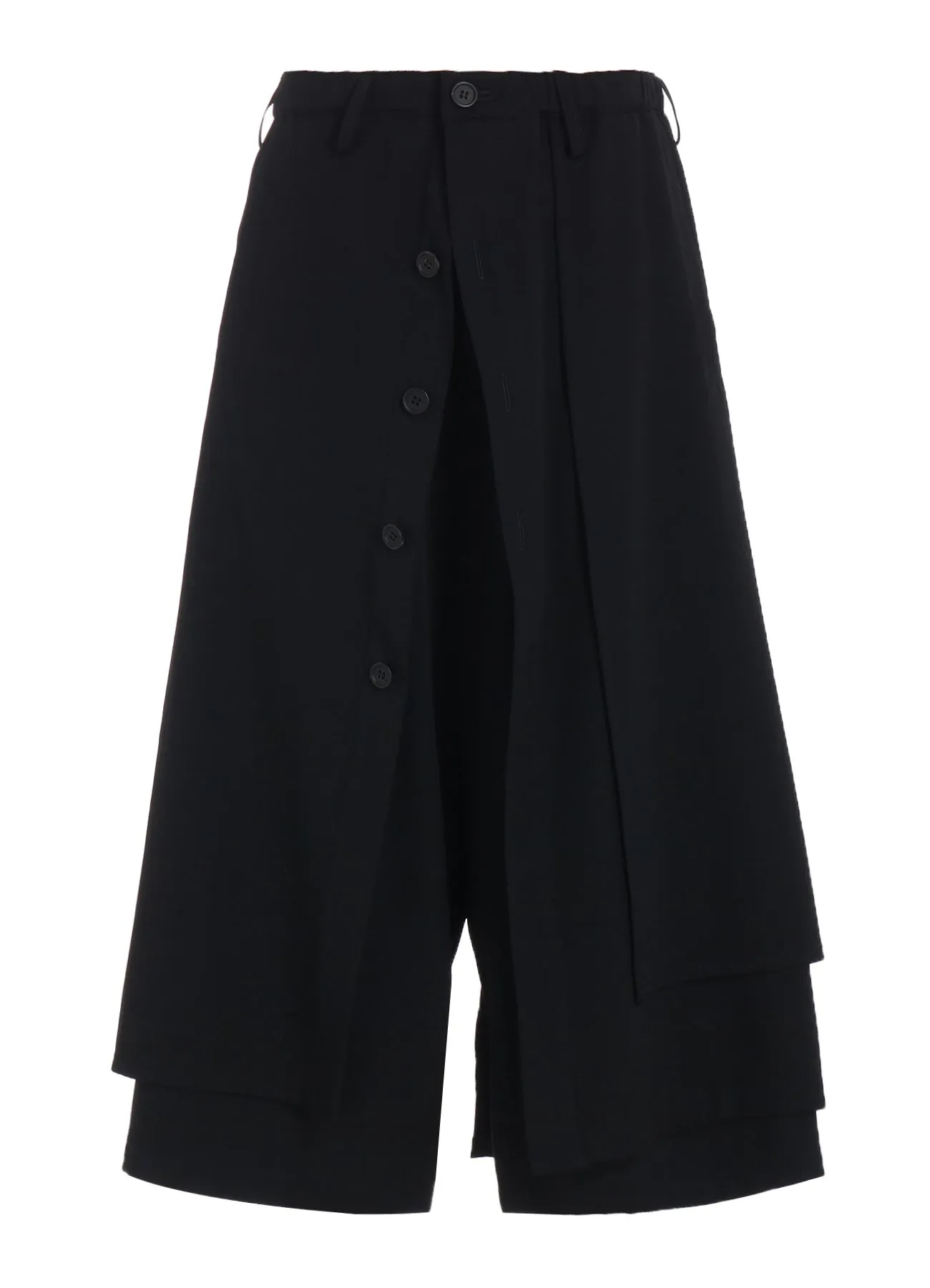 GABARDINE WRAP PANTS