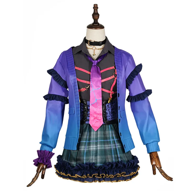 Hololive Virtual YouTuber NIJISANJI XSOLEIL Meloco Kyoran Cosplay Costume Sweet Lovely Skirt Suit