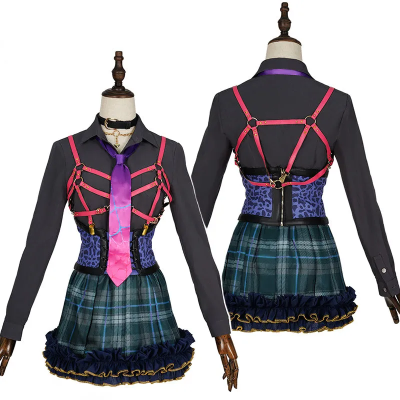 Hololive Virtual YouTuber NIJISANJI XSOLEIL Meloco Kyoran Cosplay Costume Sweet Lovely Skirt Suit