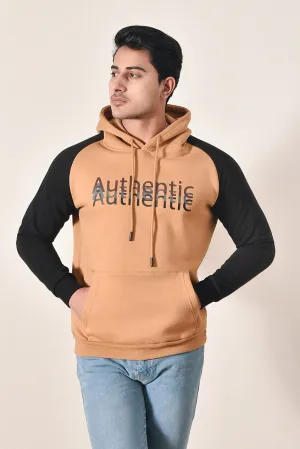 Imported Men's Khaki and Black Hoodie