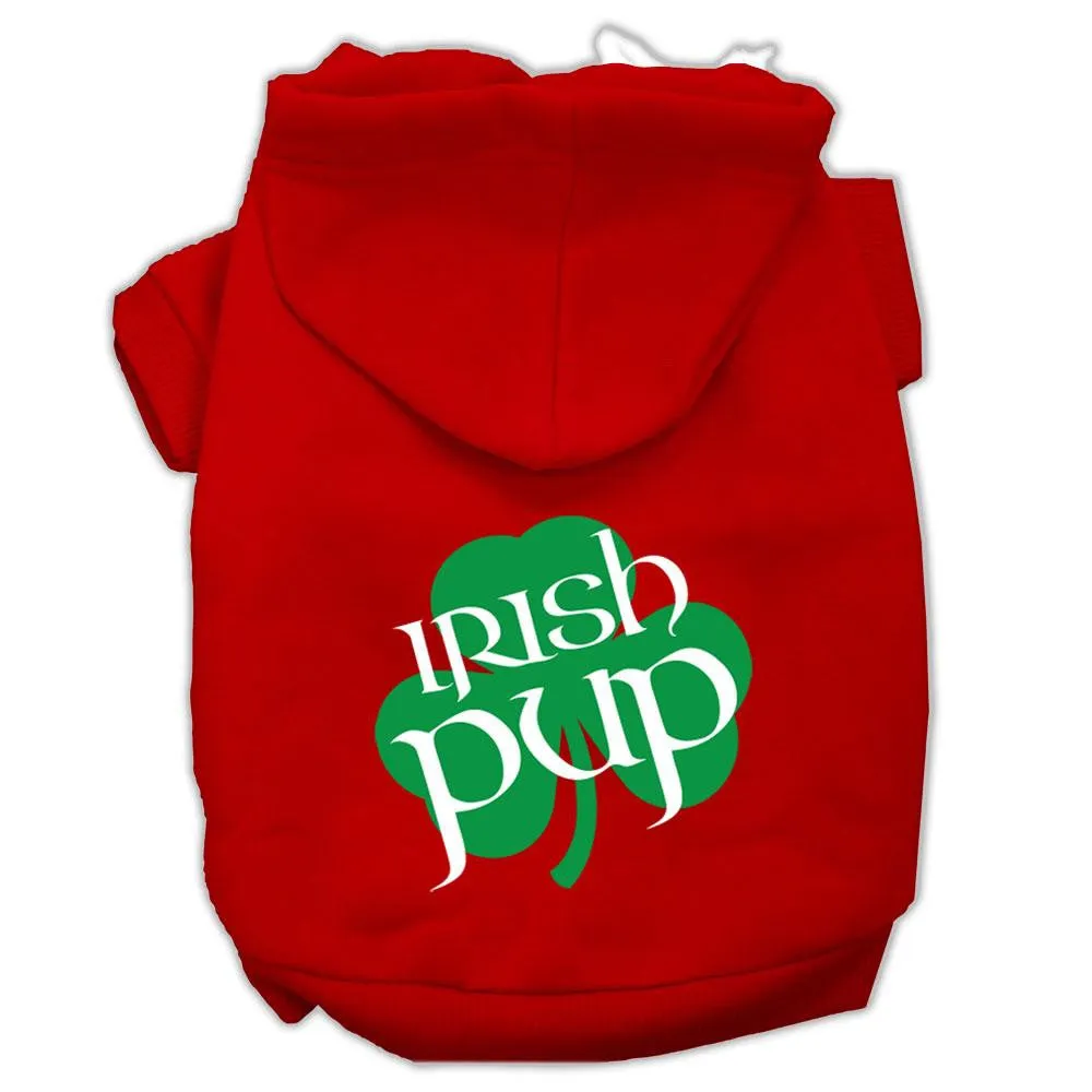 Irish Pup Screen Print Pet Hoodies Red Size XXXL (20)