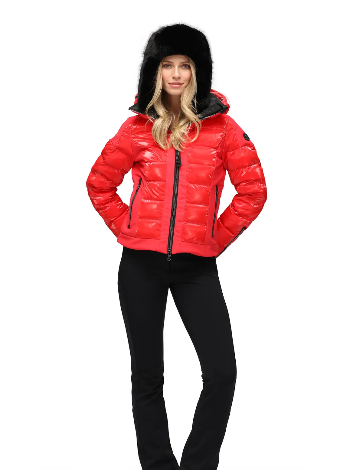 Kelly by Sissy Paris Red Downfilled Ski Jacket