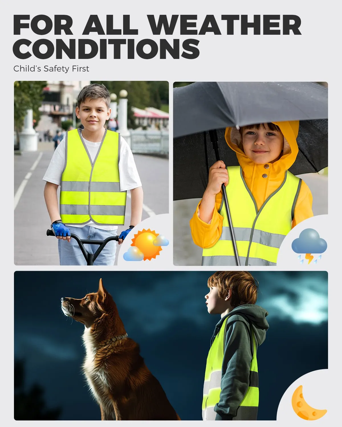 Kids Reflective Vest High Visibility Vest Child