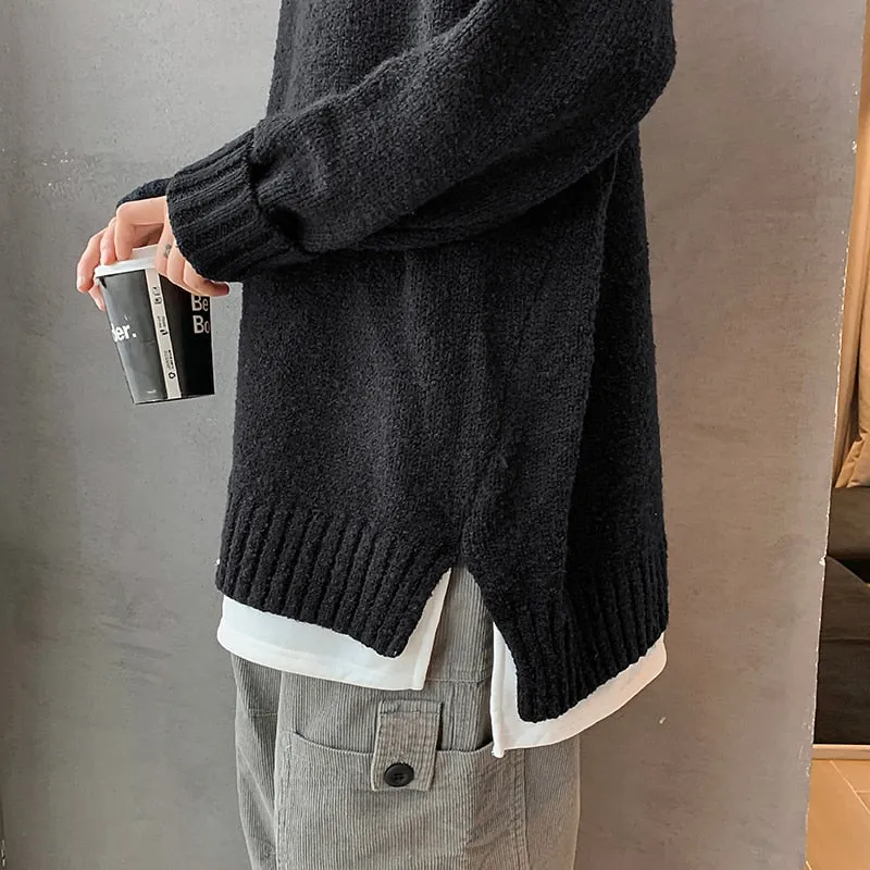 [Korean Style] 5 Colors Two Pieces Layered Wool Sweater