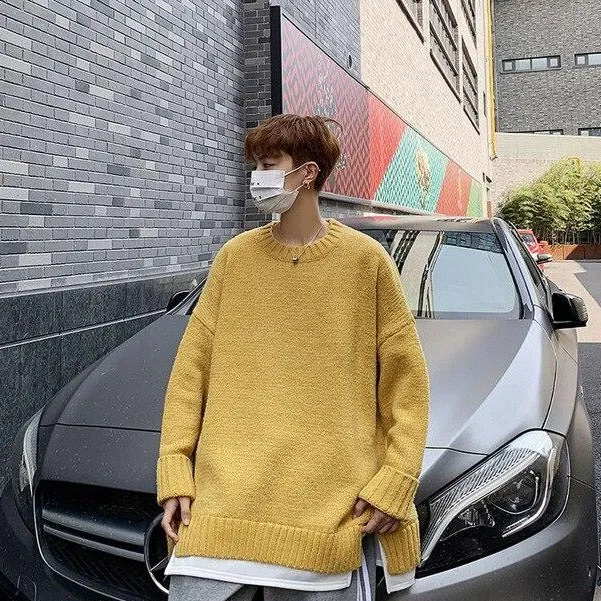 [Korean Style] 5 Colors Two Pieces Layered Wool Sweater