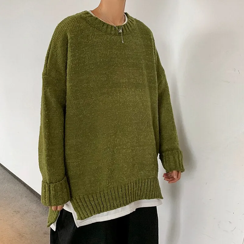 [Korean Style] 5 Colors Two Pieces Layered Wool Sweater