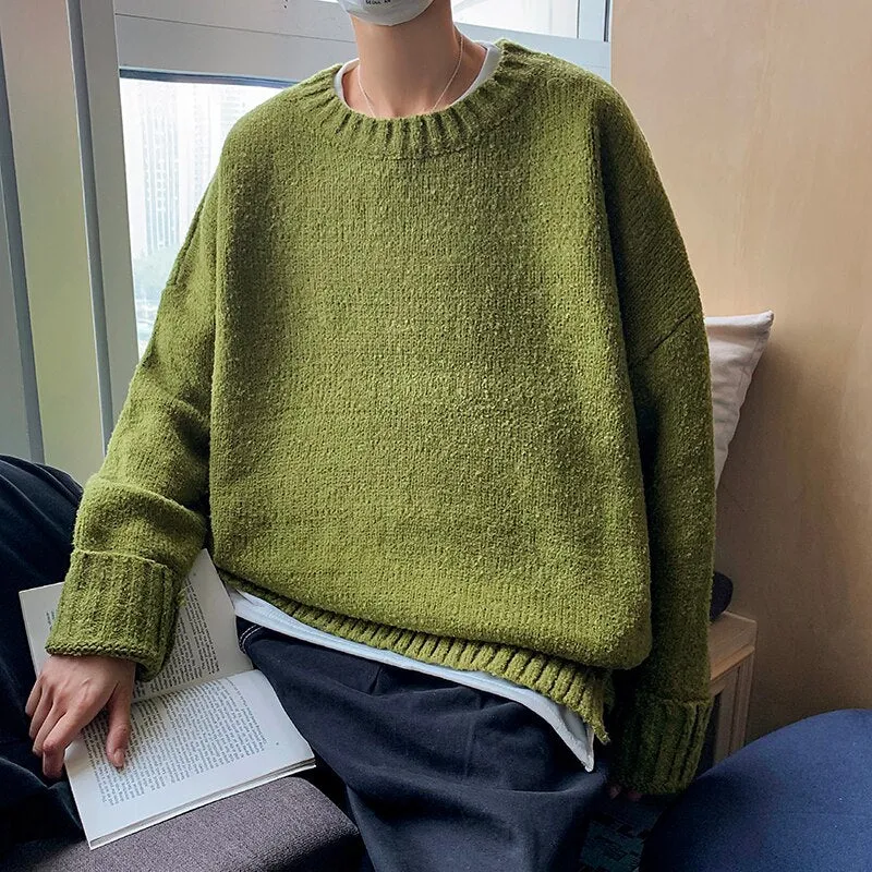 [Korean Style] 5 Colors Two Pieces Layered Wool Sweater