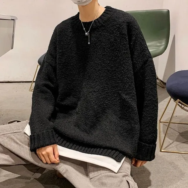 [Korean Style] 5 Colors Two Pieces Layered Wool Sweater