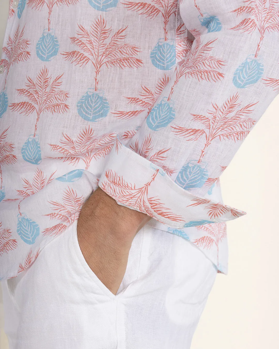 Linen Shirt POTTED PALM