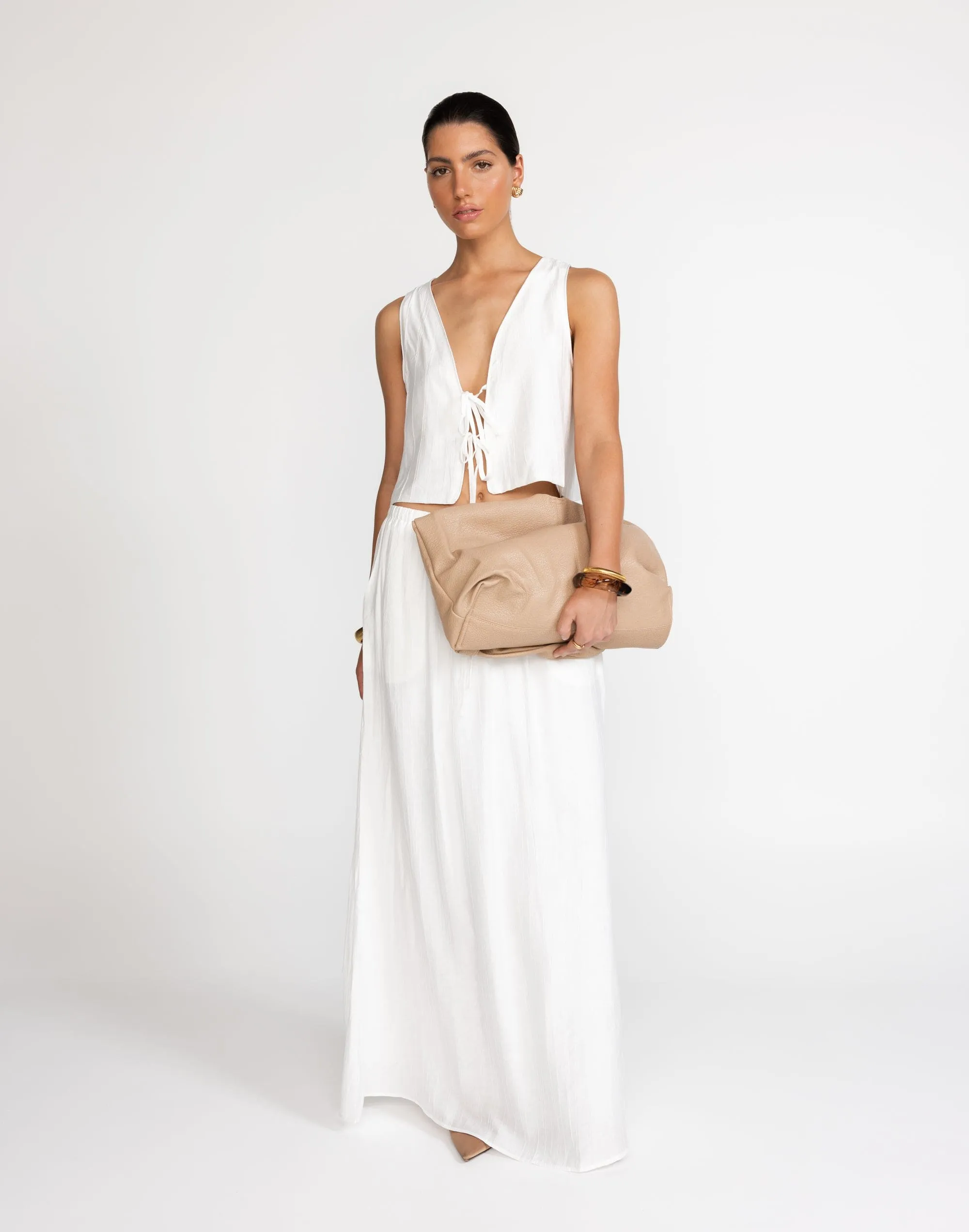 Madi Maxi Skirt (White)