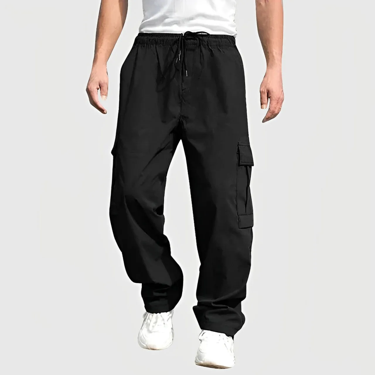 Men's Loose Cargo Pants with Drawstring | Perfect for Summer