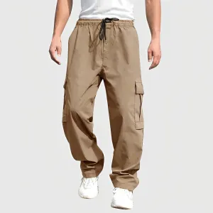 Men's Loose Cargo Pants with Drawstring | Perfect for Summer