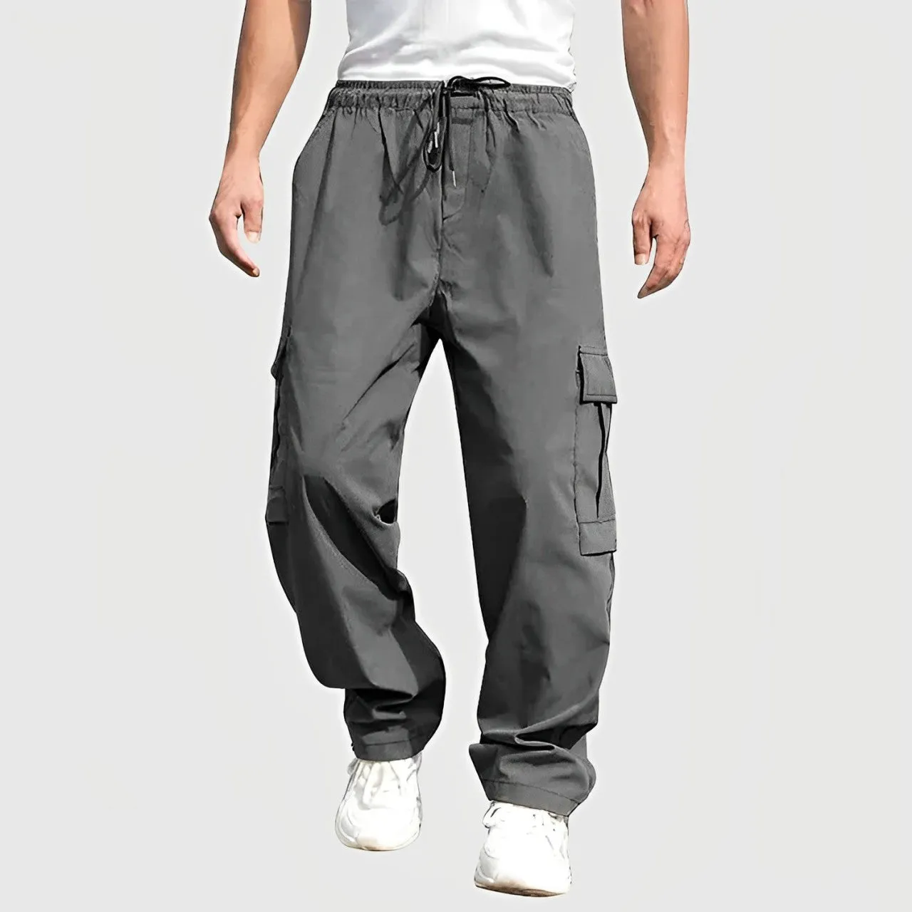 Men's Loose Cargo Pants with Drawstring | Perfect for Summer