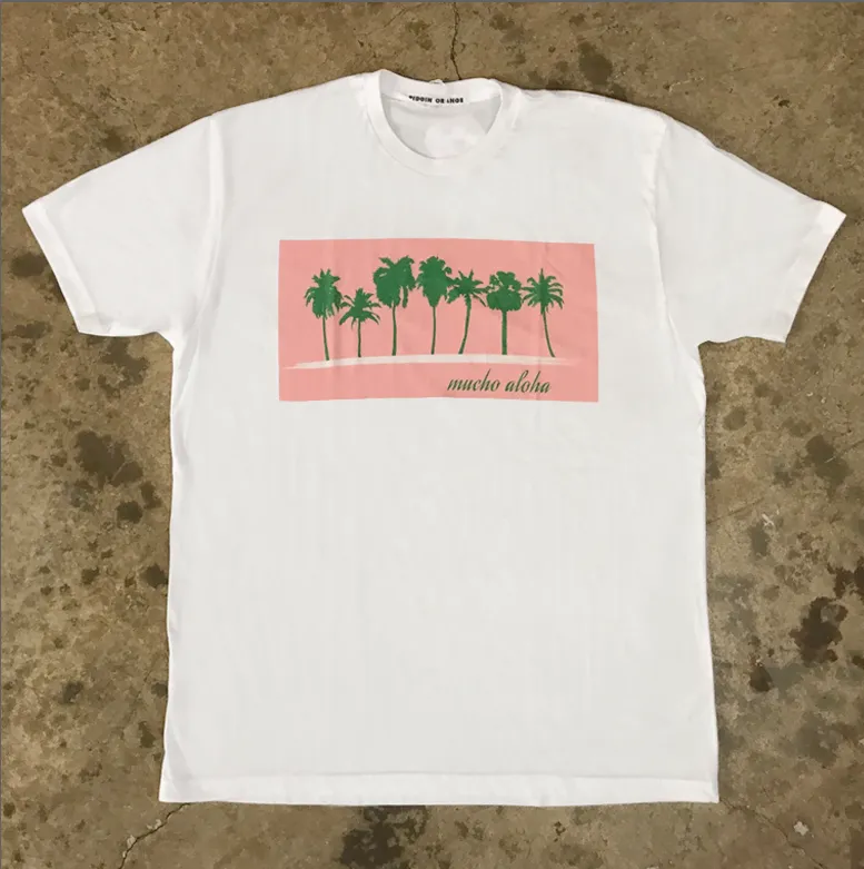 Mucho Aloha - Palm Tree Print Tee