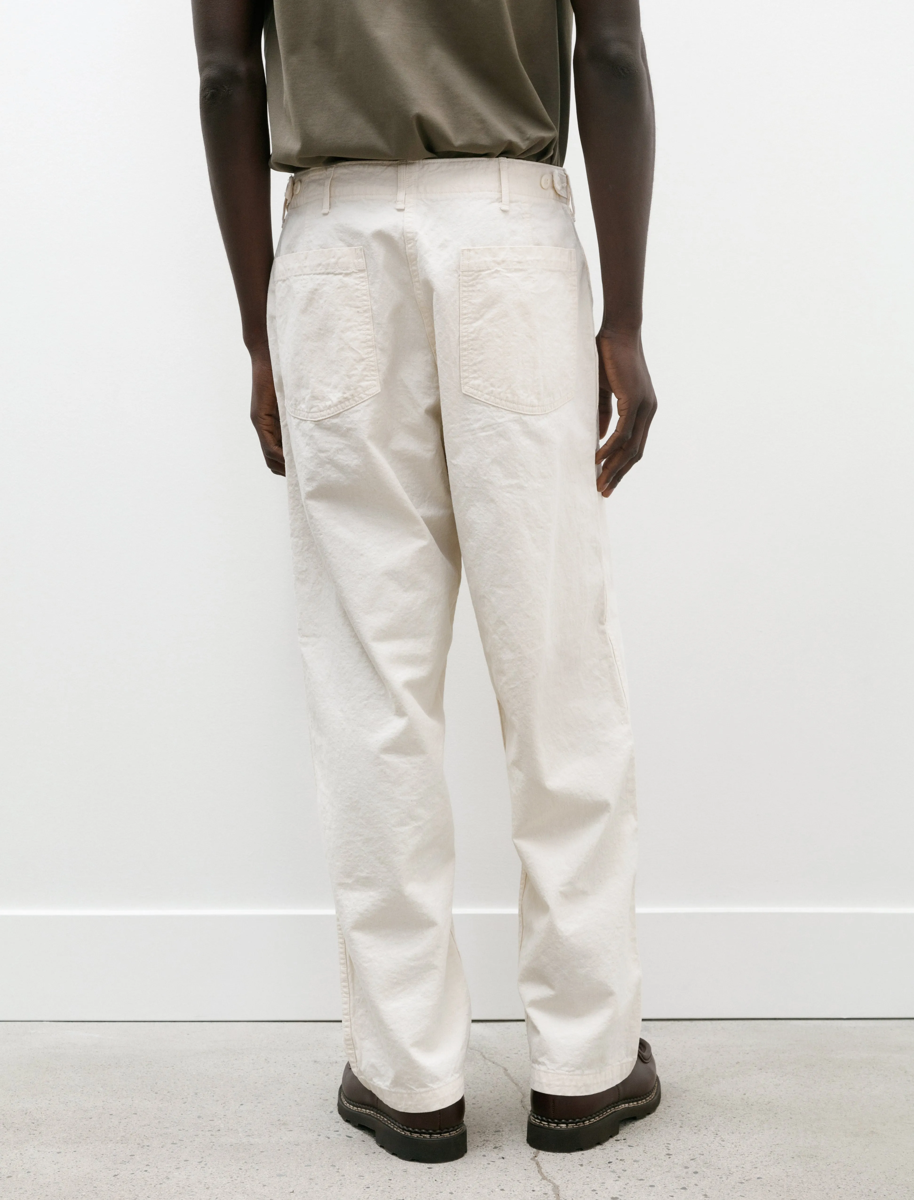 Original Napped Twill Summer Fatigue Pants Ecru