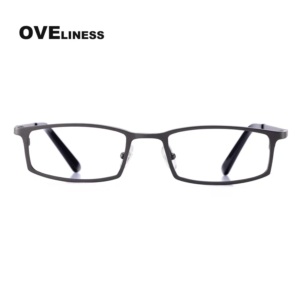 Oveliness Men's Full Rim Square Titanium Eyeglasses Lt8016