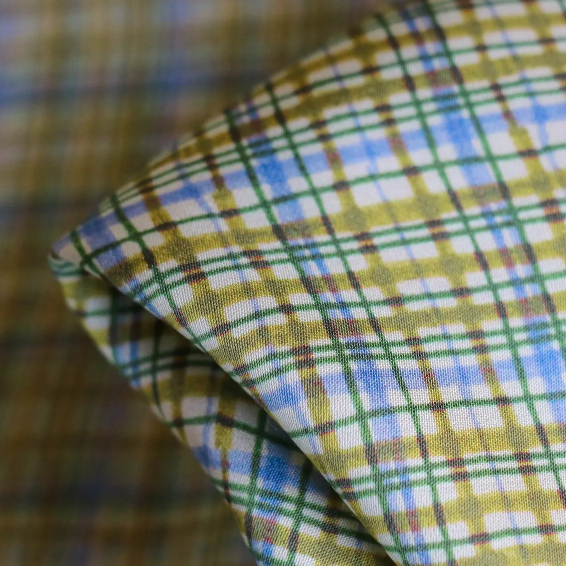 Pia Check Viscose Satin