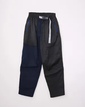 PRE-ORDER | Hitorii S01 | Street Pant | Black   Blue | Loose Fit