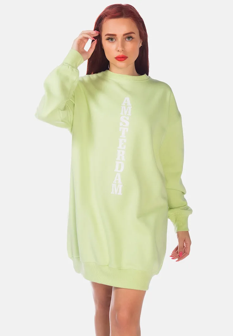 Printed Oversized Live-In Sweatshirt