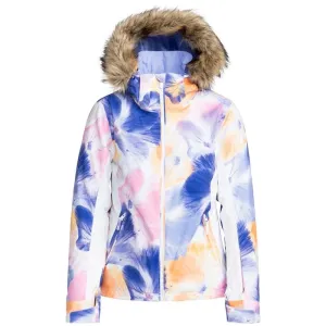 Roxy Jet Ski Jacket Bright White Pansy Pansy