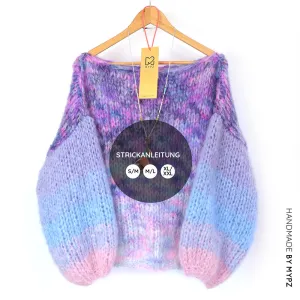 Strickanleitung - MYPZ Basic Chunky Mohair Pullover Heliotrope No15 (DE)