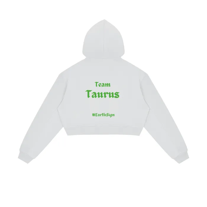 Taurus Streetwear Fleece Crop Hoodie