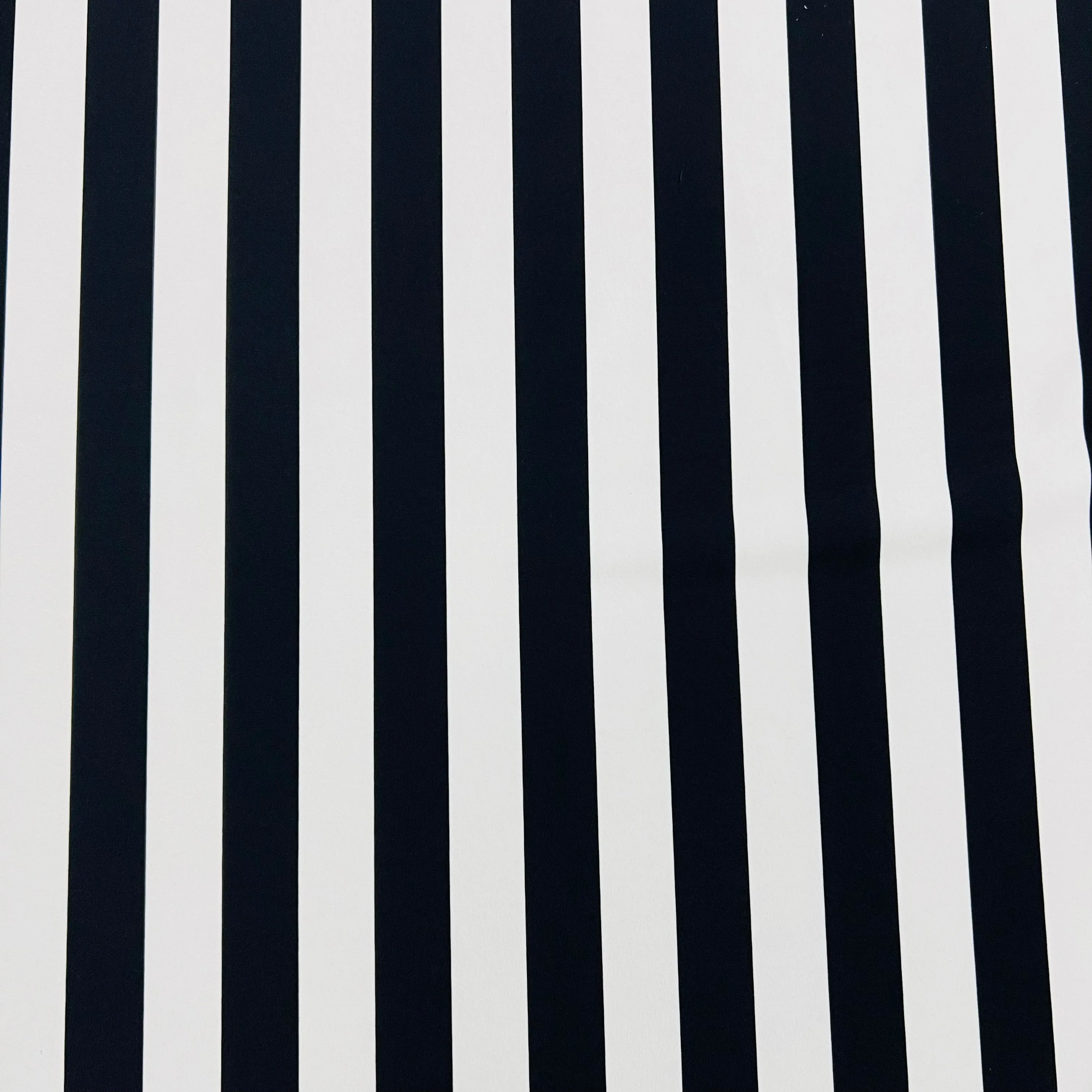 UV Black & White Stripe Spandex Fabric