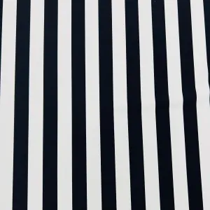 UV Black & White Stripe Spandex Fabric