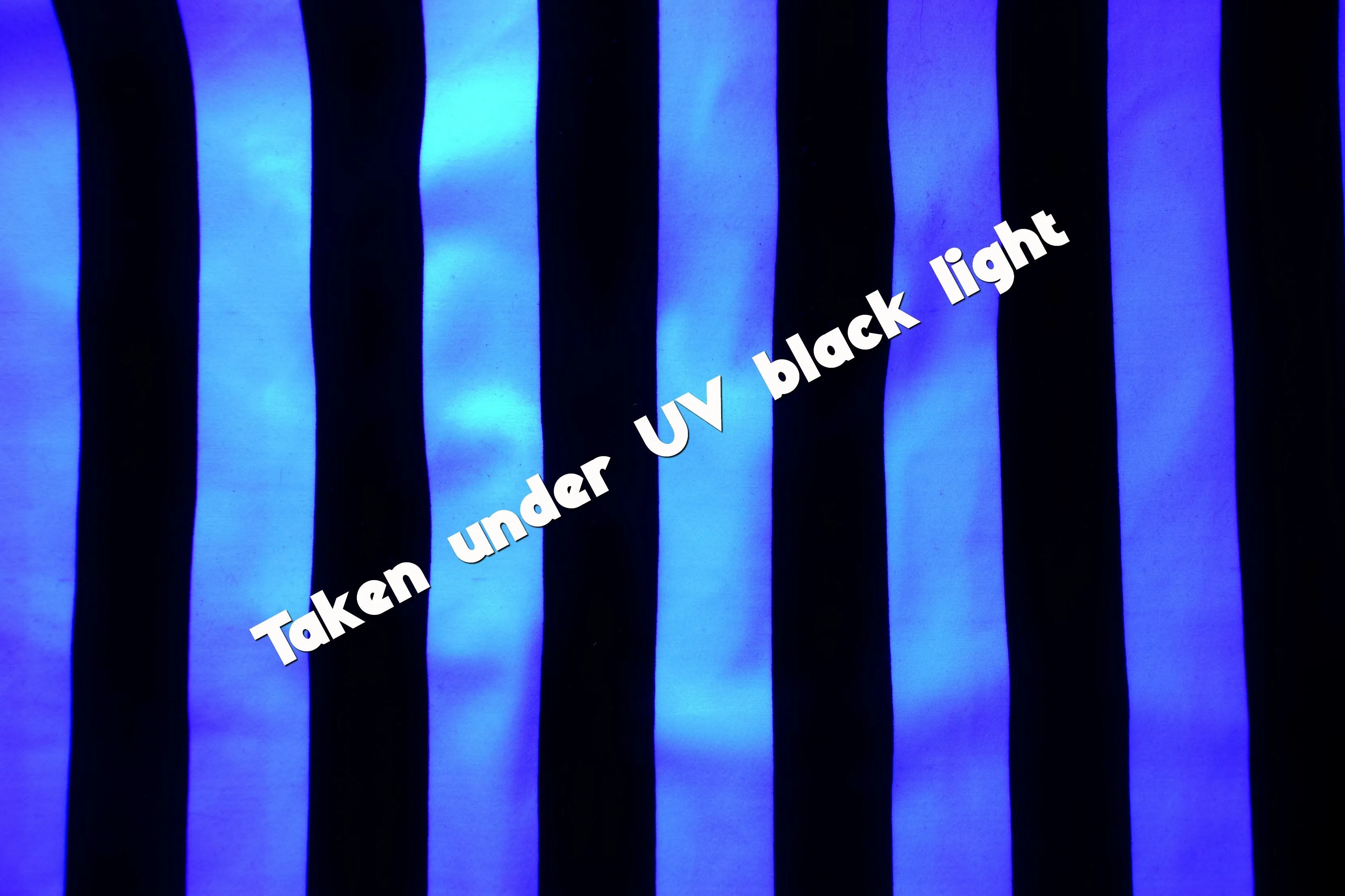 UV Black & White Stripe Spandex Fabric