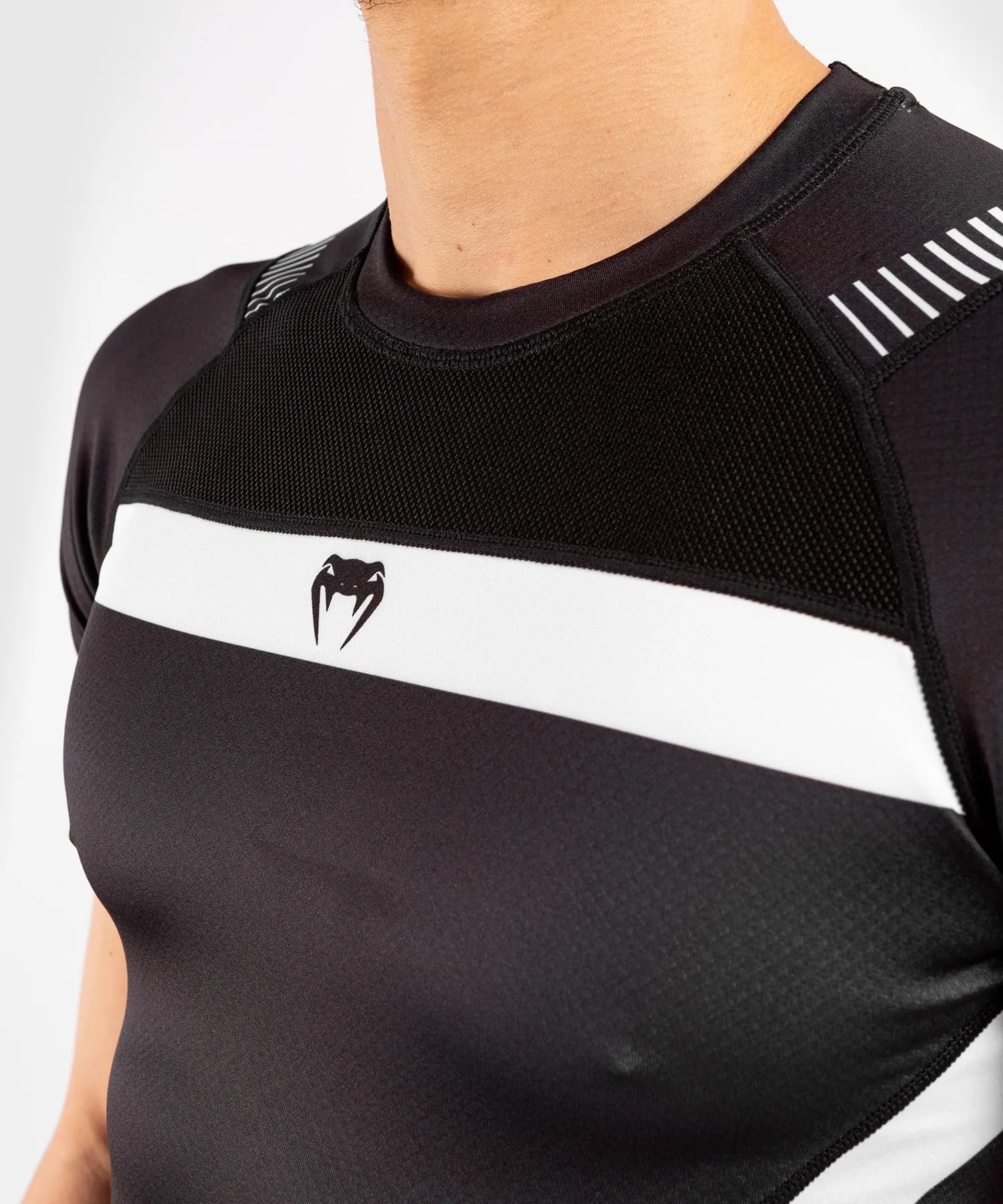 Venum NoGi 3.0 Rashguard - Short Sleeves - Black/White