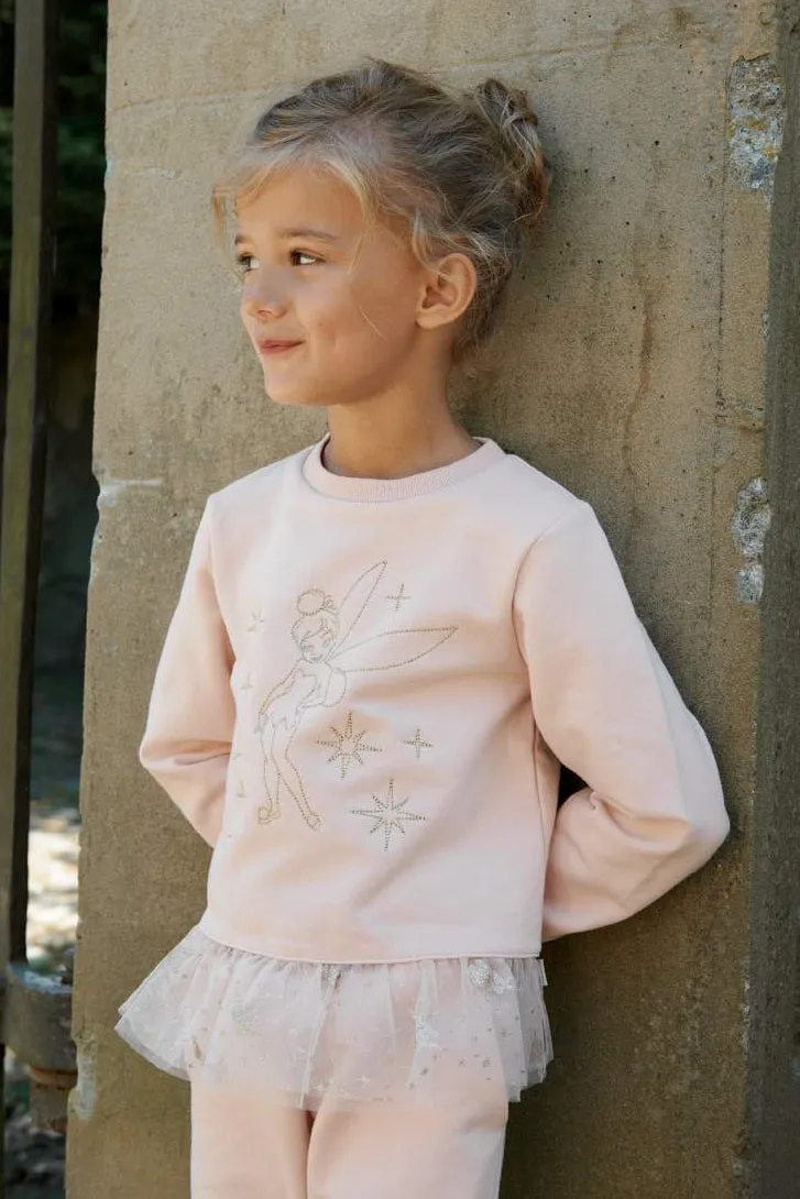 Wheat Tinker Bell Girls Sweatshirt