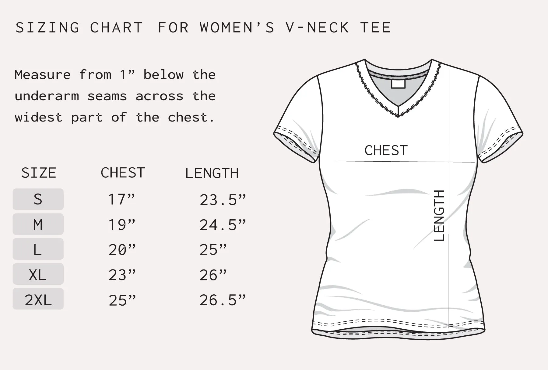 Women's Fern Heart V-Neck T-shirt