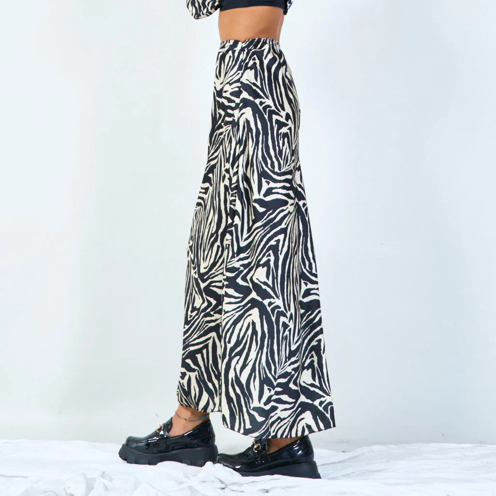 Zebra print maxi skirt wholesale